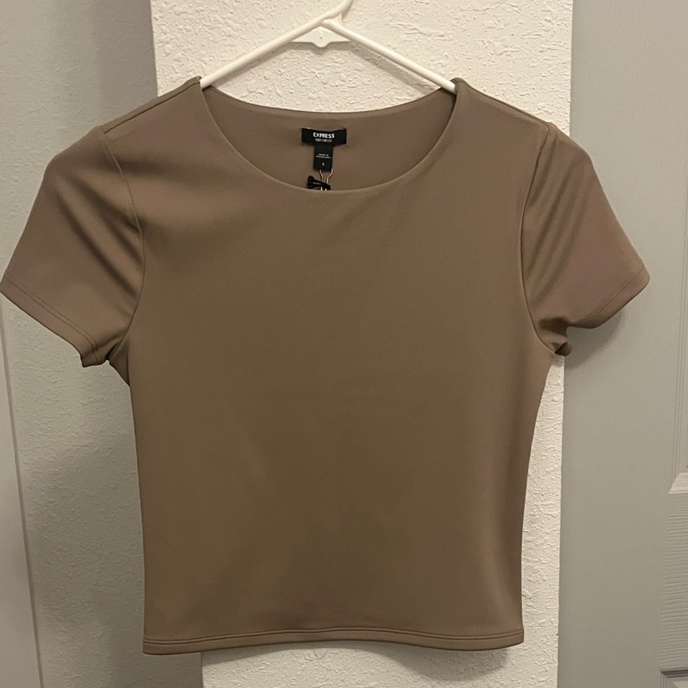 NWT Express Tan Short Sleeve Tee